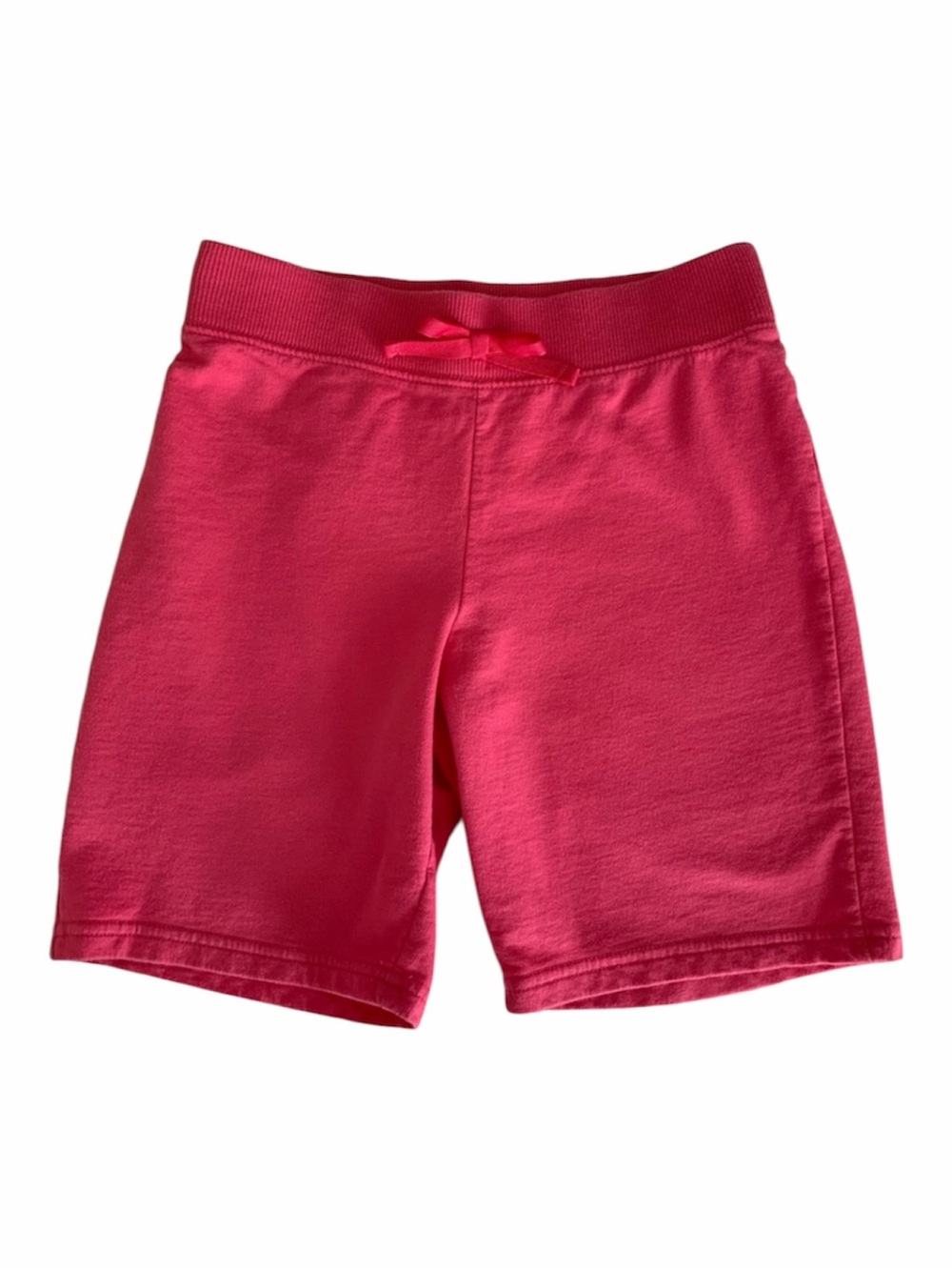 Circo Shorts Girls Size L (10-12) Pink Bermuda Stretchy Waist Cotton Sweats Bow